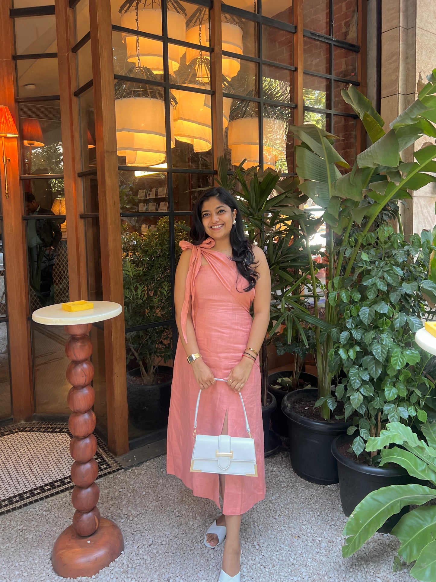 Terracotta Cross Neck Dress