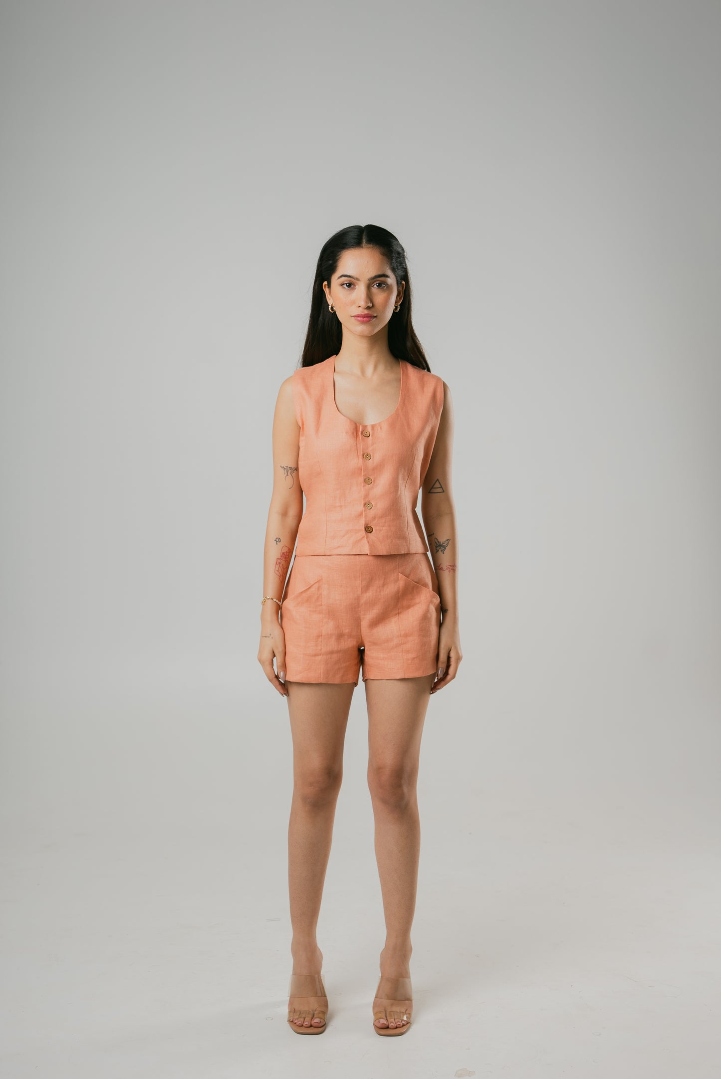 Waist Coat Terracotta