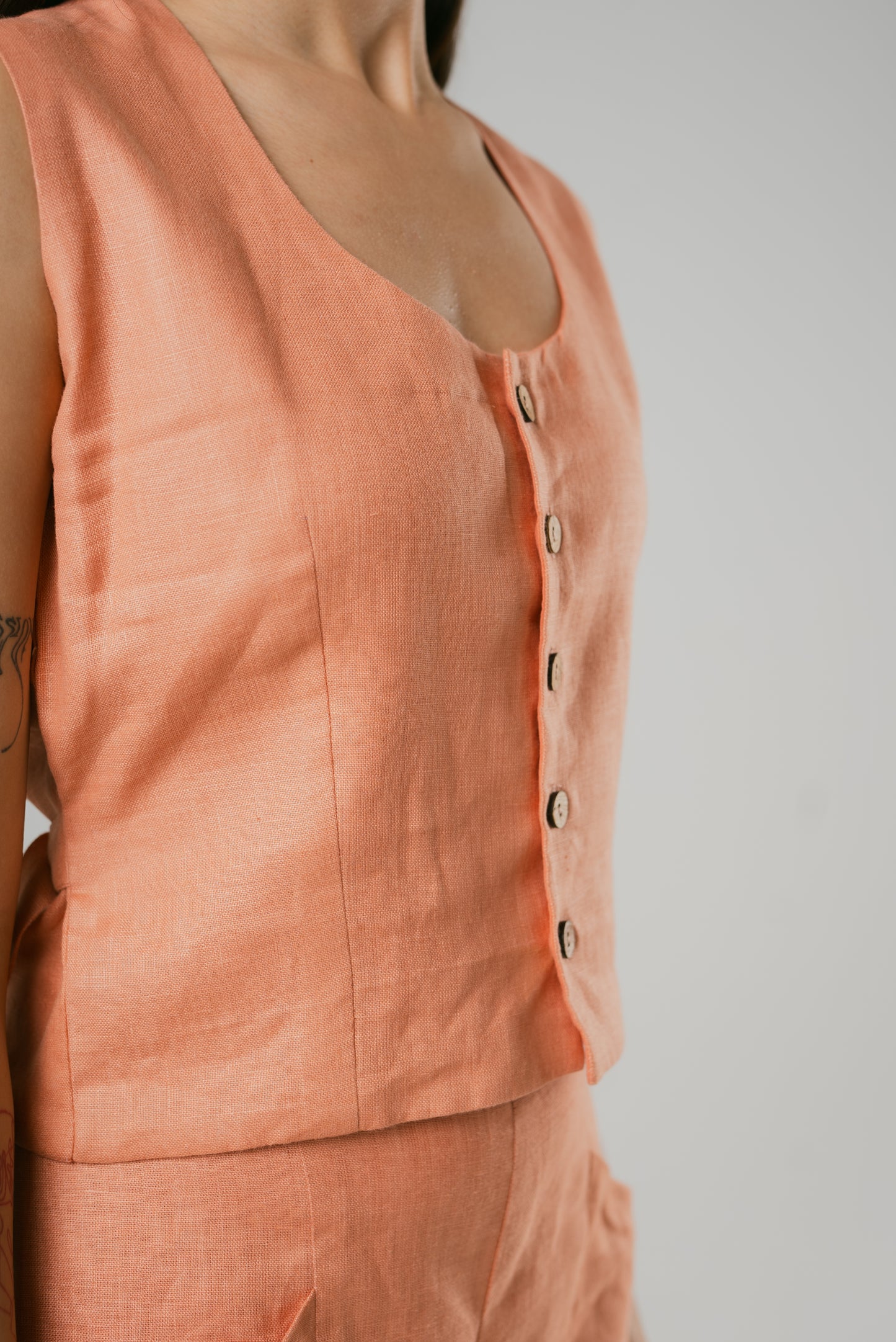 Waist Coat Terracotta